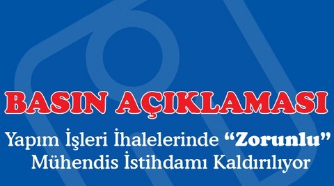  İMO 'Yapım İşleri İhaleleri Uygulama Yönetmeliği' Değişikliğinin İptalini İstedi