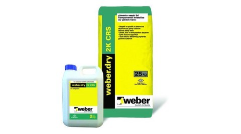 Weber'den Çimento Esaslı Su Yalıtım Harcı