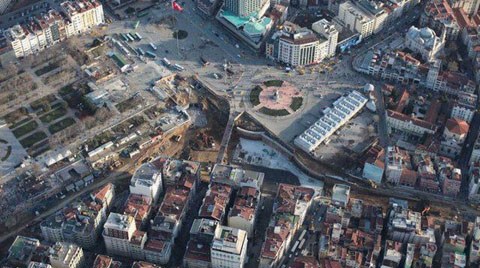 Havadan Taksim Meydanı Projesi