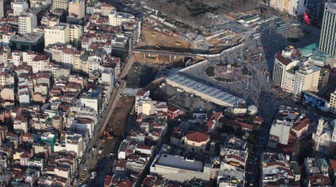 Havadan Taksim Meydanı Projesi