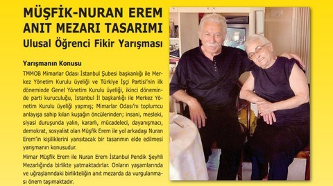 Müşfik-Nuran Erem Anıt Mezarı Tasarımı Ulusal Öğrenci Fikir Yarışması Müşfik-Nuran Erem Anıt Mezarı Tasarımı Ulusal Öğrenci Fikir Yarışması