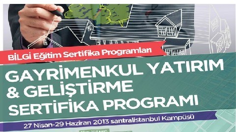 Gayrimenkul Yatırım & Geliştirme Sertifika Programı 27 Nisan’da Başlıyor 