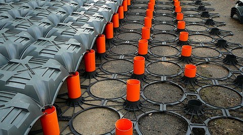 Betonarme Yükseltilmiş Döşemeler için Plastik Kör Kalıplar