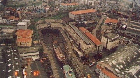 Haliç Tersanesi kuruhavuz / 1987