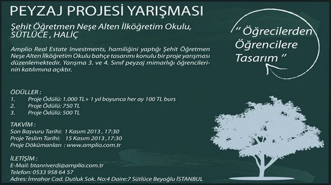 Şehit Öğretmen Neşe Alten İlköğretim Okulu Bahçesi Peyzaj Tasarımı Yarışması Şehit Öğretmen Neşe Alten İlköğretim Okulu Bahçesi Peyzaj Tasarımı Yarışması
