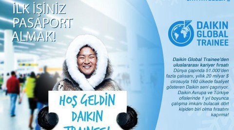 Daikin Global Trainee 2014'e Başvurmak için Son Gün 6 Nisan