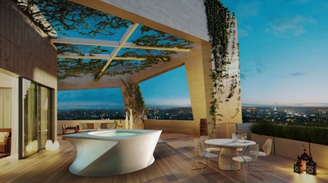Hidromasajlı Küvette Libeskind İmzası: Flow