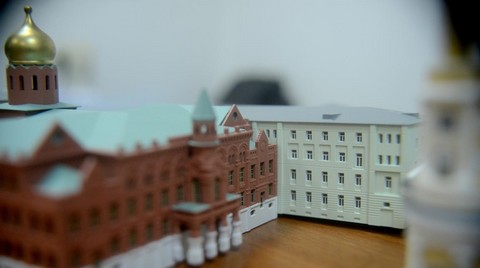 Moskova için 'Dev' Minyatür Maket