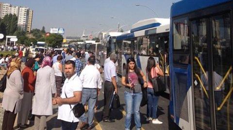 Ankara Ümitköy'de Metro Protestosu