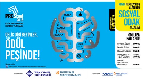 PROSteel 2015 Çelik Yapı Tasarımı Öğrenci Yarışması PROSteel 2015 Çelik Yapı Tasarımı Öğrenci Yarışması