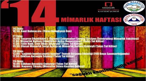 Kayseri'de 2014 Mimarlık Haftası Etkinlikleri