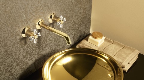 İhtişamdan Hoşlananlar için VitrA Water Jewels ve Juno Swarovski