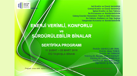 Konforlu, Enerji Verimli ve Sürdürülebilir Binalar Sertifika Programı