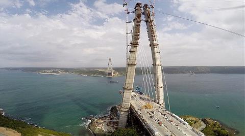 3. Köprüde Askı Halatlar Monte Ediliyor