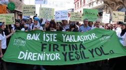 Beyoğlu'nda 'Yeşil Yol Projesi'ne Hayır Protestosu'