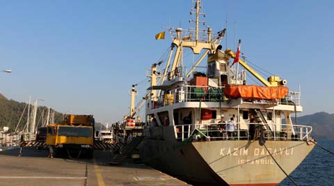 Marmaris'ten İsrail'e Beton Yüzer İskele 