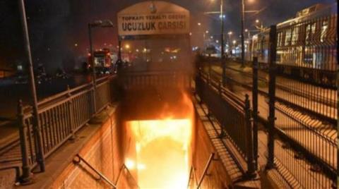 Topkapı Yeraltı Geçidi'ndeki Ucuzluk Çarşısı'nda Yine Yangın