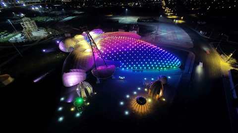  Konya'daki Kelebek Bahçesi LED Armatürlerle Aydınlatıldı