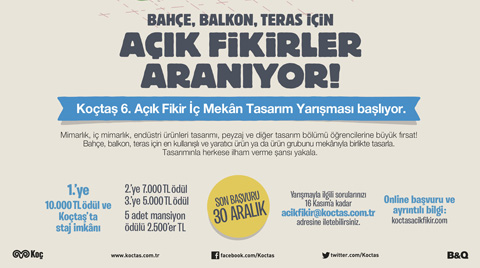 6. Koçtaş Açık Fikir İç Mekan Tasarım Yarışması 6. Koçtaş Açık Fikir İç Mekan Tasarım Yarışması