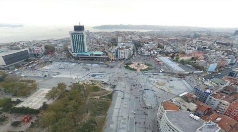 Taksim Meydanı İşte Böyle Görüntülendi!