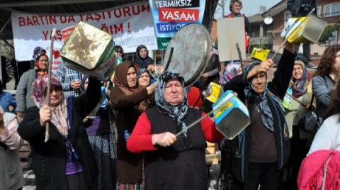 Bartın'da Termik Santrale Protesto