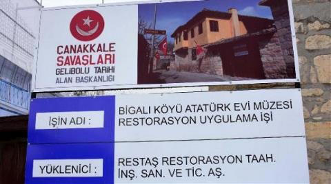 Bigalı'da Atatürk Evi Restore Ediliyor
