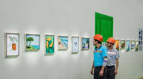 Assan Alüminyum Fabrikası Sanat Eserleriyle Donatıldı