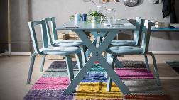 Loda'dan Log Mutfak Masası ve Sandalyesi