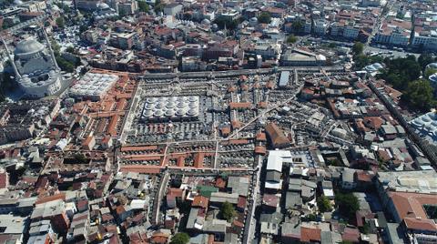 Kapalıçarşı’da Restorasyon Çalışmaları Havadan Görüntülendi