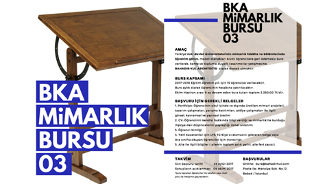 BKA Mimarlık Bursu 03 BKA Mimarlık Bursu 03