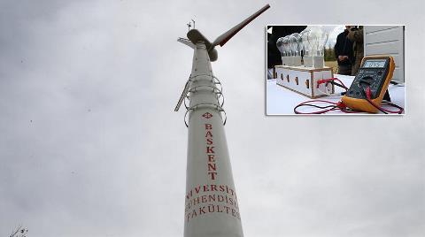 Türk Tasarımı Rüzgar Türbini Çalıştırıldı