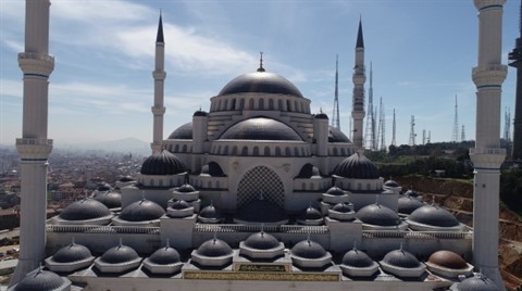 Çamlıca Camii'nin Son Hali Havadan Görüntülendi