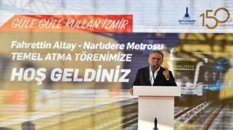 Fahrettin Altay-Narlıdere Metro Hattı'nın Temeli Atıldı