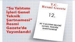 "Su Yalıtımı İşleri Teknik Şartnamesi” Resmi Gazete’de Yayımlandı