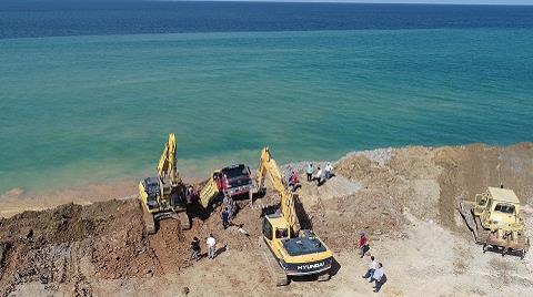 Trabzon'da Dolgu Alanında Toprak Kayması