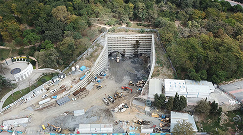 Maçka'daki Tünel Çalışmaları Görüntülendi