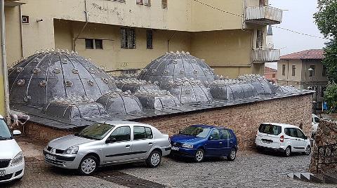 Üzerinde Apartman Bulunan Tarihi Hamam Restore Edildi