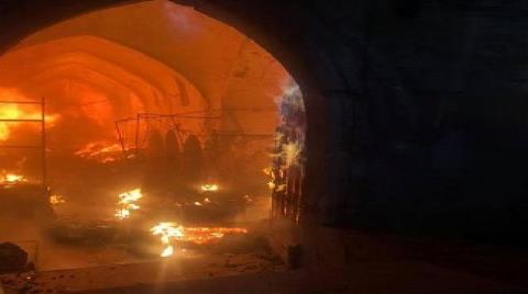Kerkük'teki Tarihi 'Kayseri Çarşısı'nda Şüpheli Yangın