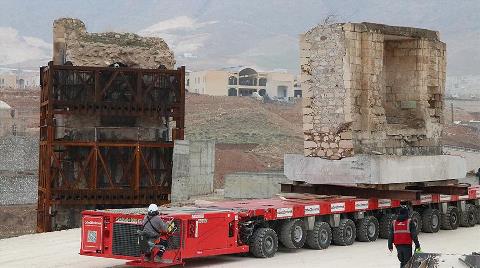 Hasankeyf'teki Eyyubi Camisi'nin İlk Bölümü Taşındı