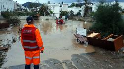 Bodrum'da Sel Felakete Dönüştü