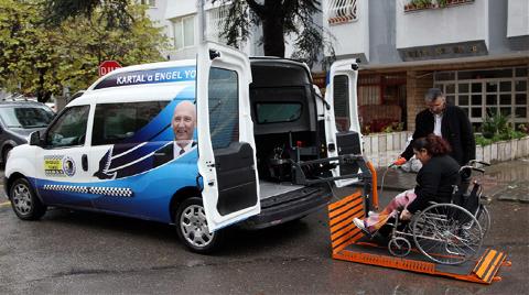 Kartal Belediyesi'nden 'Engelsiz Taksi'
