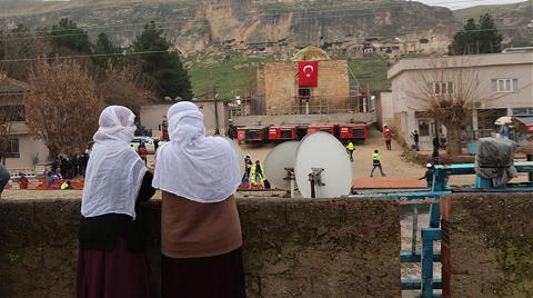 Hasankeyf'teki Son Eser Taşınmaya Başlandı