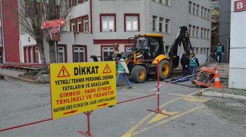 Eyüpsultan Devlet Hastanesi'ndeki Çalışmalar Devam Ediyor