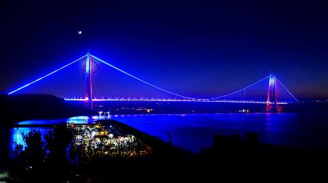Yavuz Sultan Selim Köprüsü Mavi Işıklandırılacak