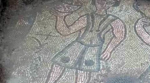 Mardin'de 1500 Yıllık Mozaik, Kaçak Kazıda Ortaya Çıktı