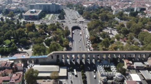 Bozdoğan Kemeri'nde Restorasyon Sırasında Tarihi Buluntulara Ulaşıldı