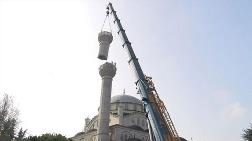 Ahmet Tükenmez Camii'nin İkinci Minaresi de Sökülüyor