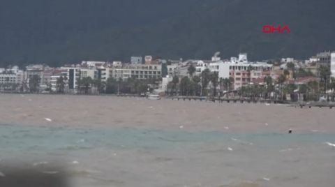 Marmaris'te Deniz Kahverengiye Dönüştü