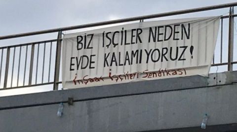 İnşaat İşçilerine Taahhütname İmzalatılıyor