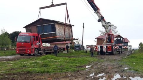 Ordu'da İmar Kirliliği Oluşturan Yapılar Yıkılıyor
